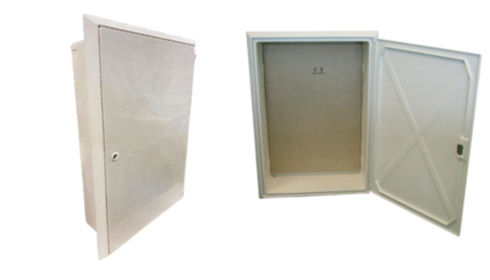 Large 3 Phase Recessed Surface Meter Box