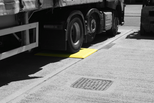 Truck Driving Over Road Safety Plate - Benefits of GRP Trench Covers
