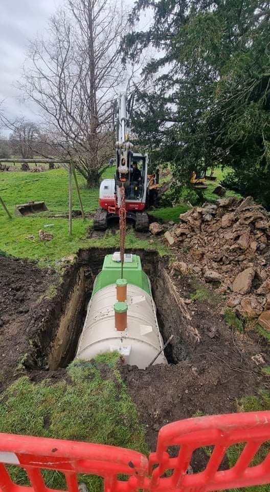 Tricel Novo installation in Wiltshire - sewage treatment plant discharge