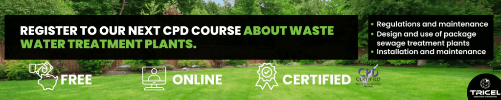 Tricel - waste water treatment - CPD course - banner