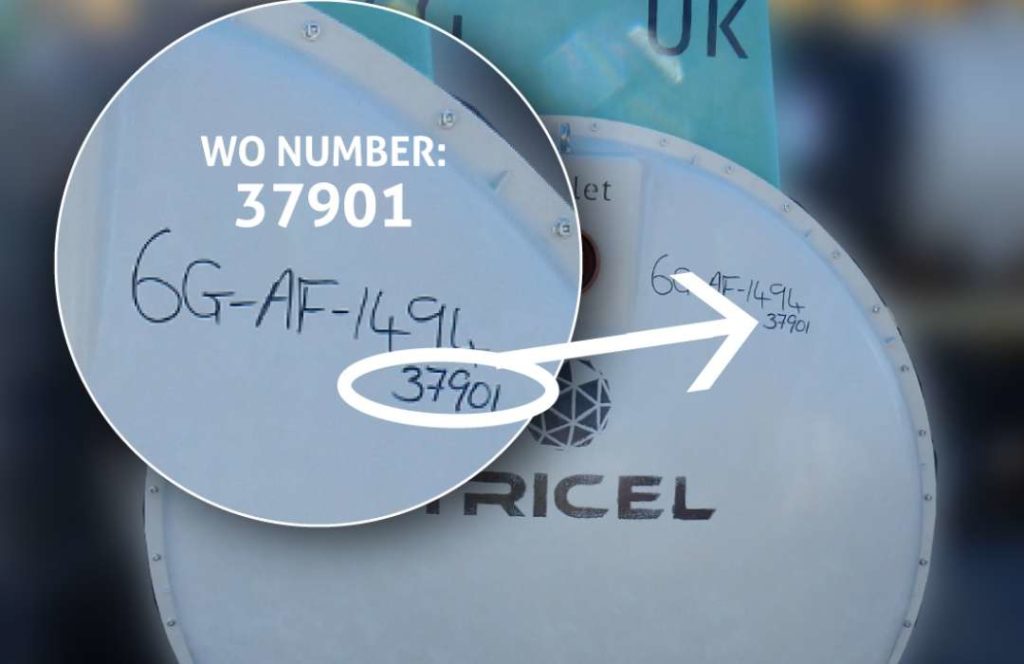 Tricel Novo WO number warranty form