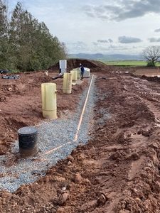 drainage field septic tank installation devon