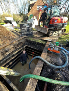 High water table sewage