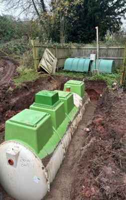 sewage system installation