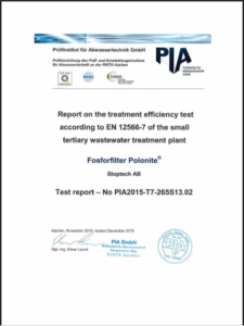 Certification PhosClear cover