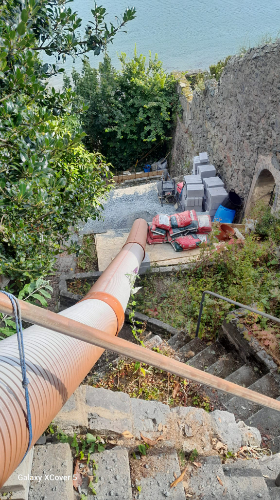 Steep site access